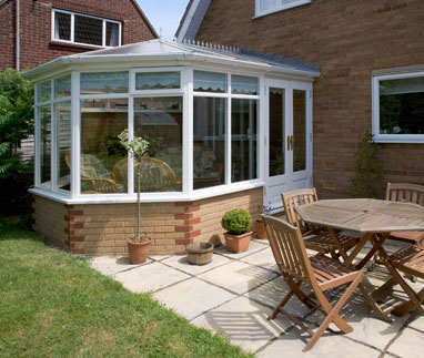 White uPVC Victorian conservatory